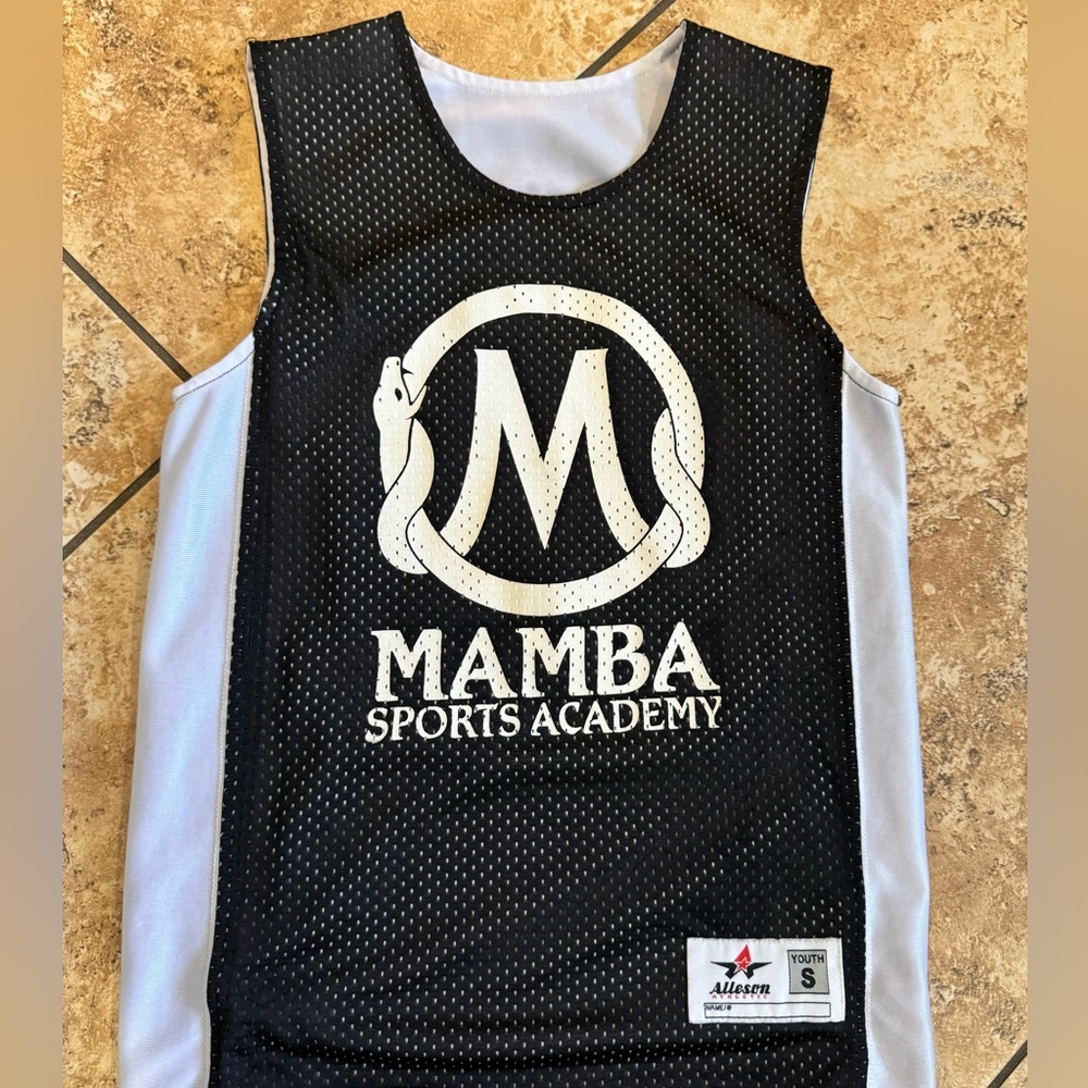 Kobe Bryant Mamba Sports Academy Reversible Youth Basketball Jersey Size Small